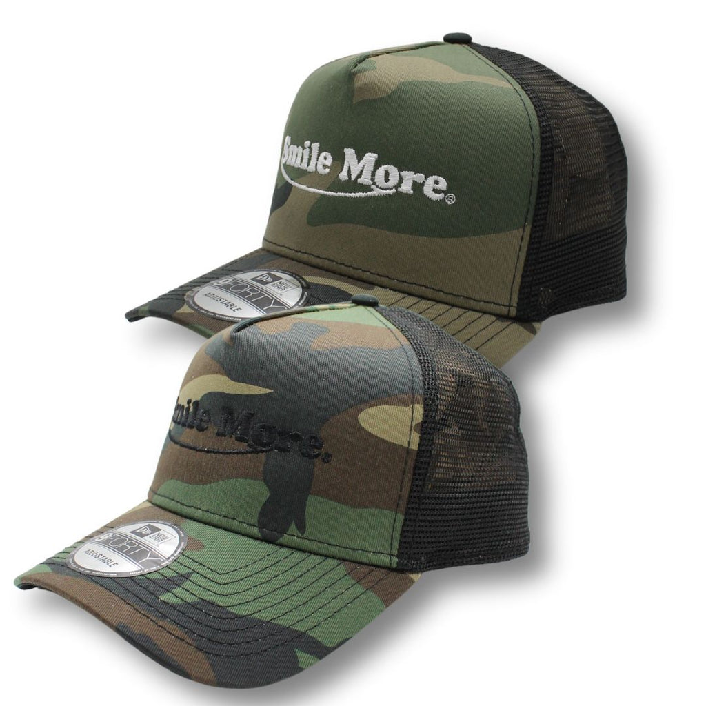 Smile More Camo Hat