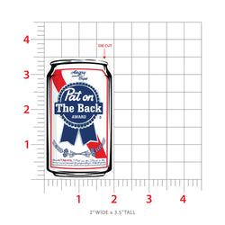 Pat On The Back Award Sticker