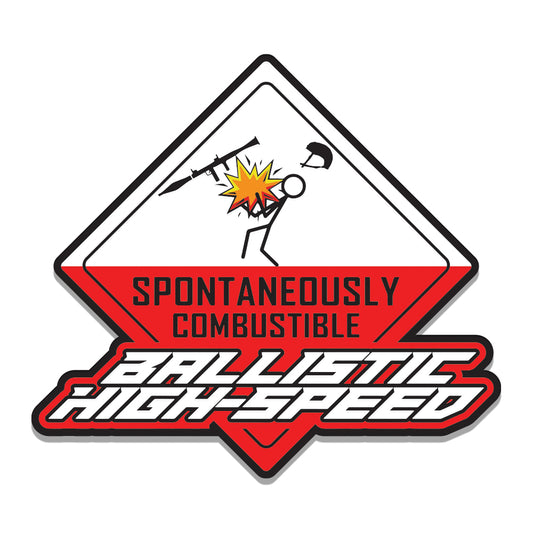 Ballistic High Speed Accident Sticker