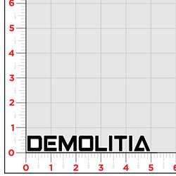 DEMOLITIA Sticker