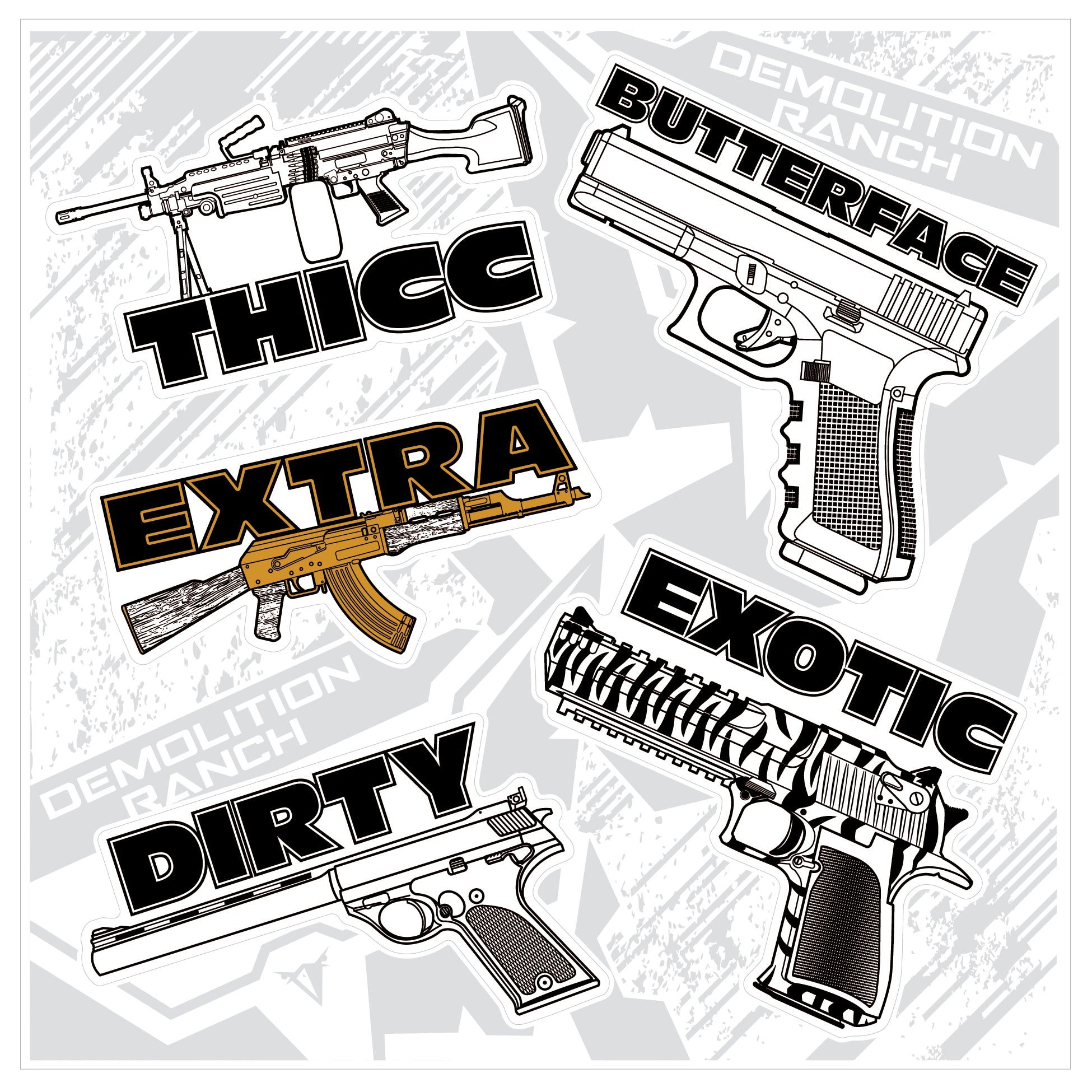 Demo Gun Sticker Pack