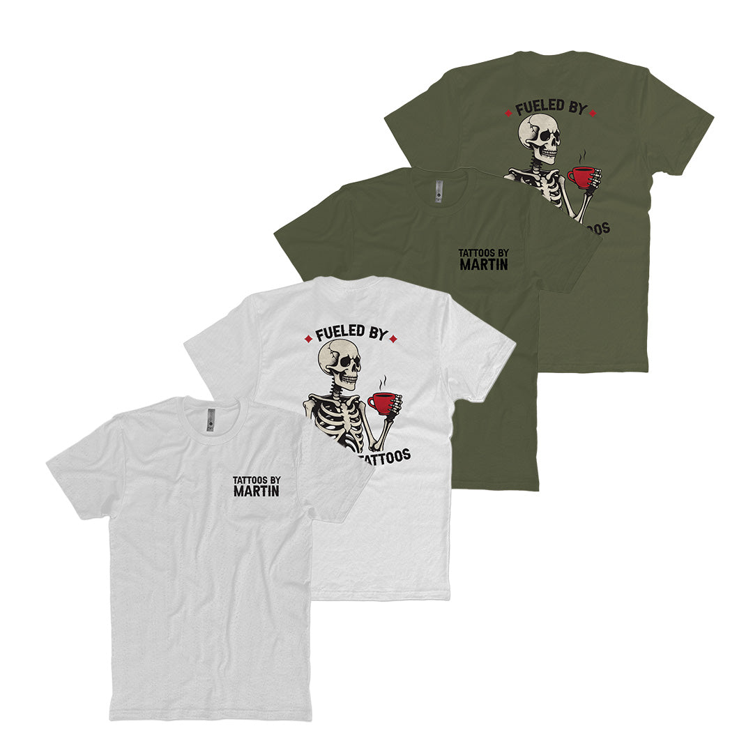 Fueled By Coffee And Tattoos T-Shirt