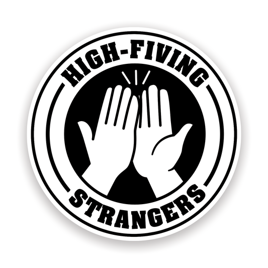 High-Fiving Strangers Logo Sticker