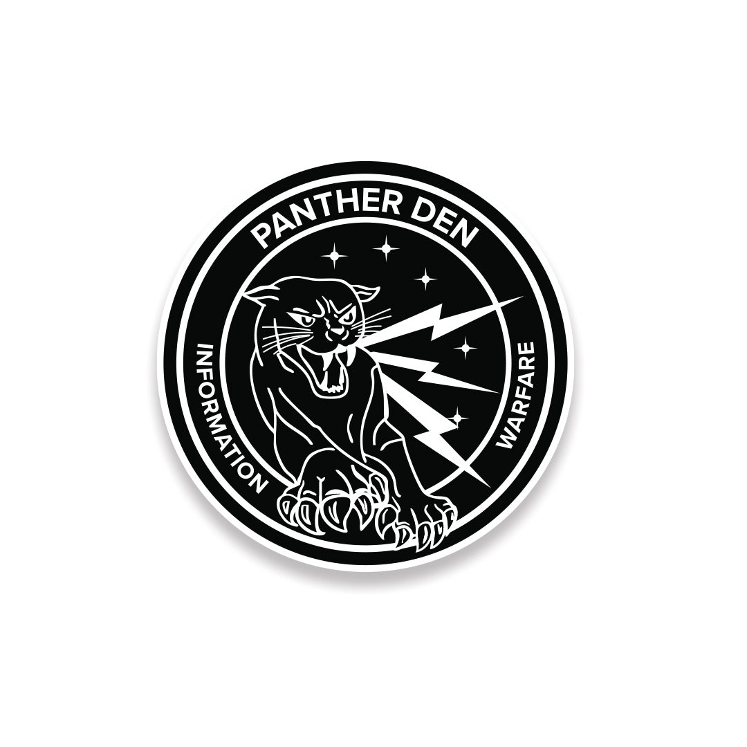 Panther Den Sticker
