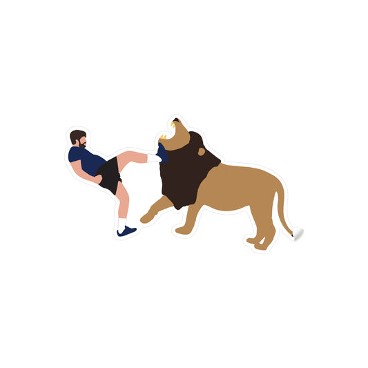 Uncle Dijon Lion Kicker Sticker