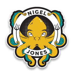 Nigel Jones Logo Sticker