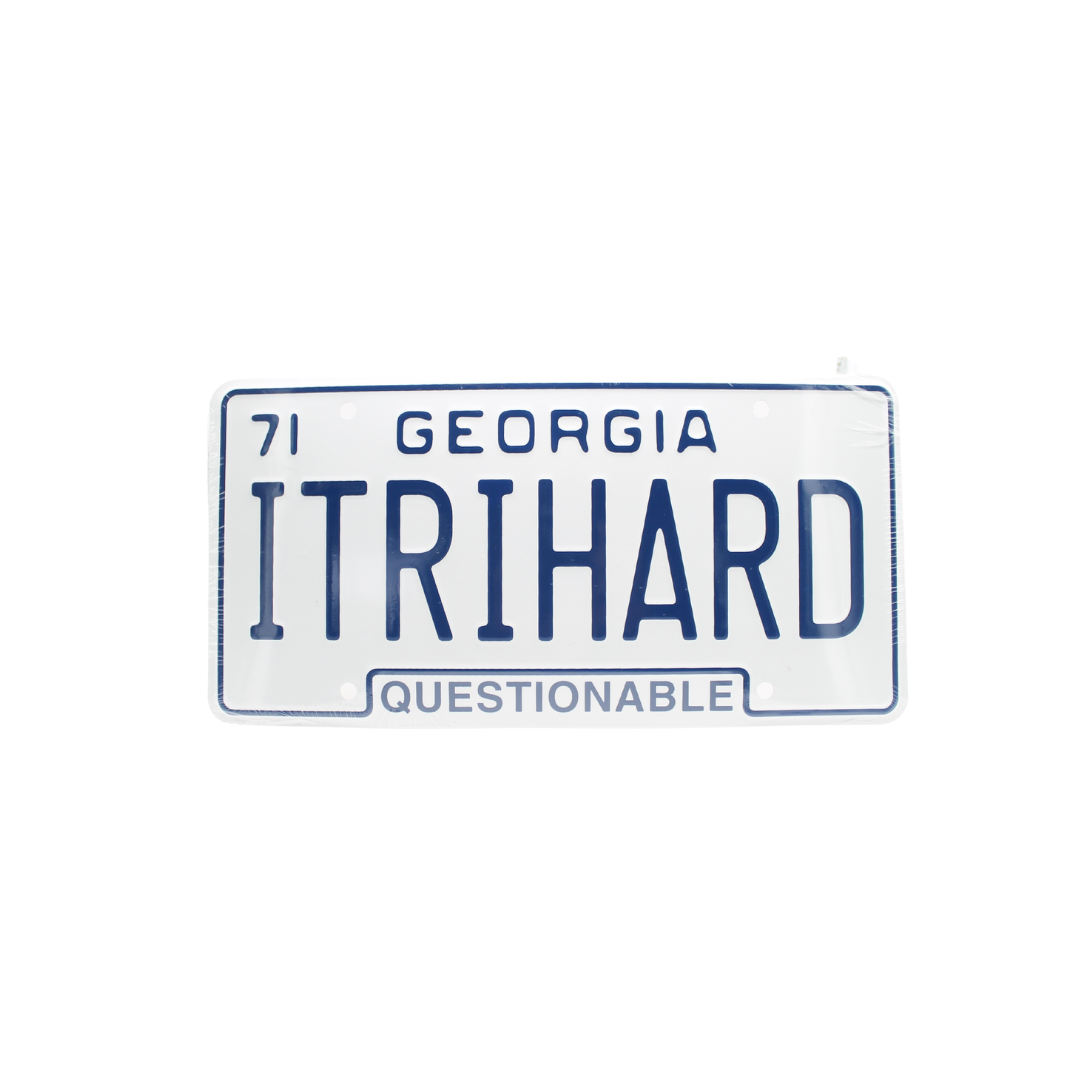 I Tri Hard License Plate