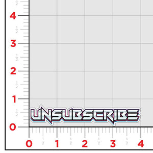 Unsubscribe Color Sticker