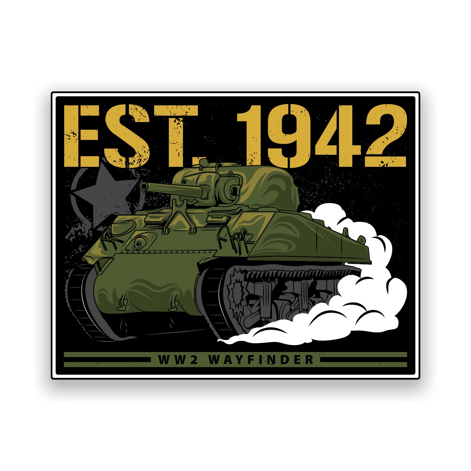 WW2 Sherman Sticker