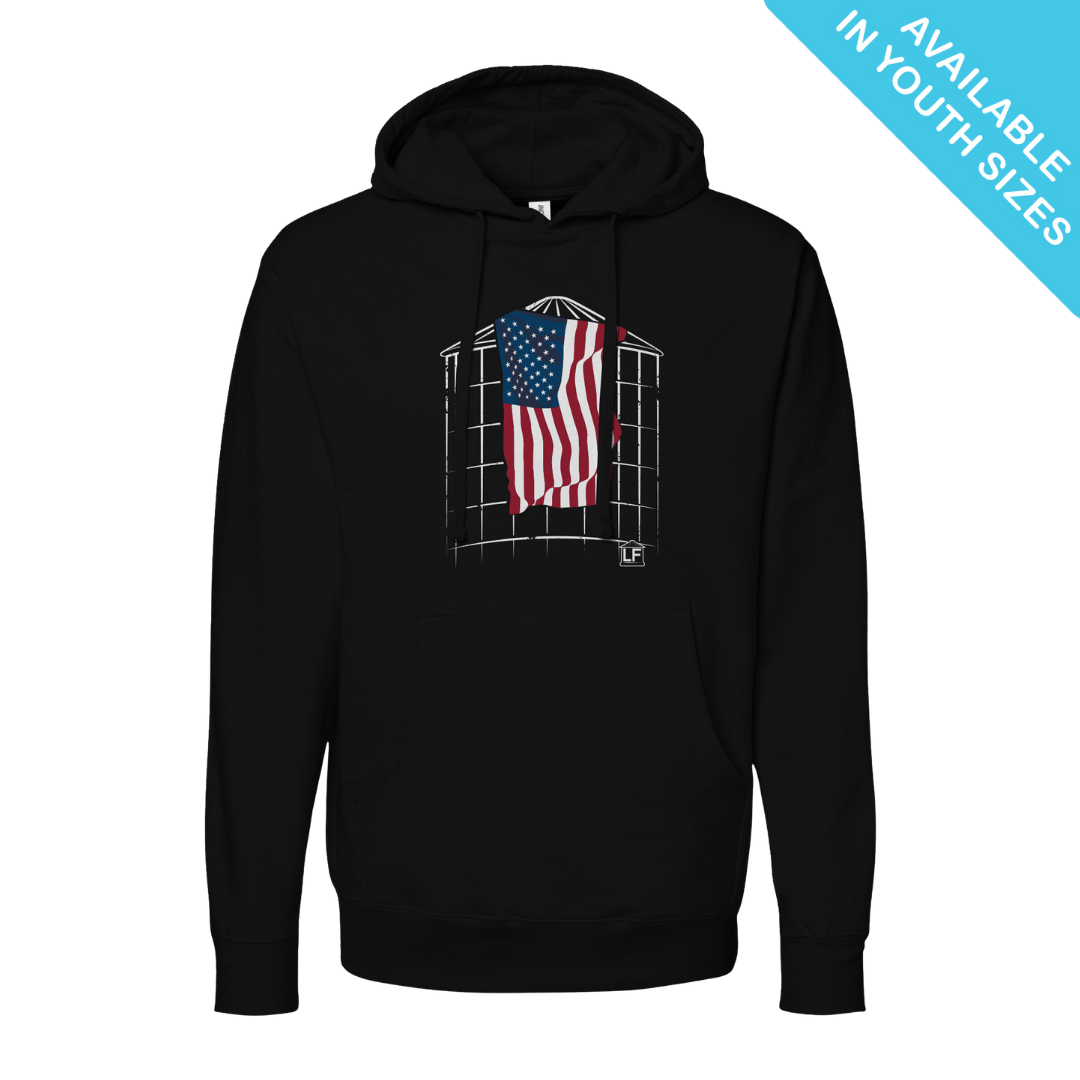 Larson Farms Flag Hoodie