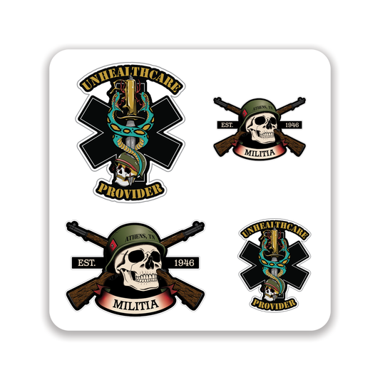 Unhealthcare 4.0/Athens TN Militia Sticker Pack