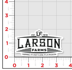 Larson Farms Banner Sticker
