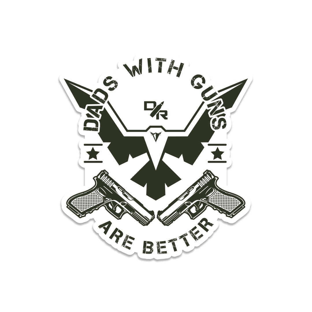 Dads with Guns Sticker