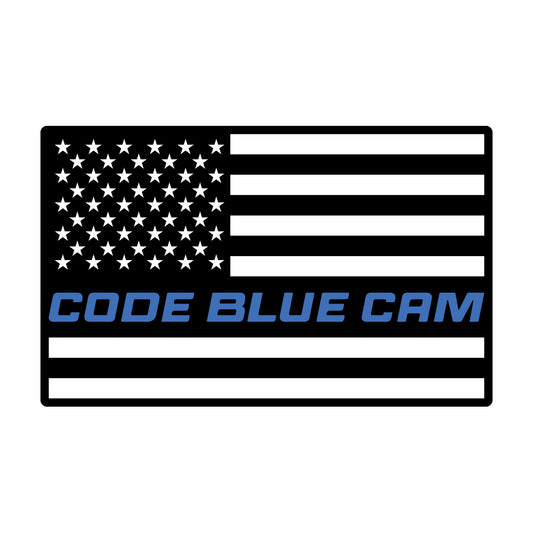 Code Blue Cam Flag Sticker