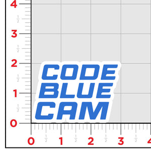 Code Blue Cam Logo Sticker